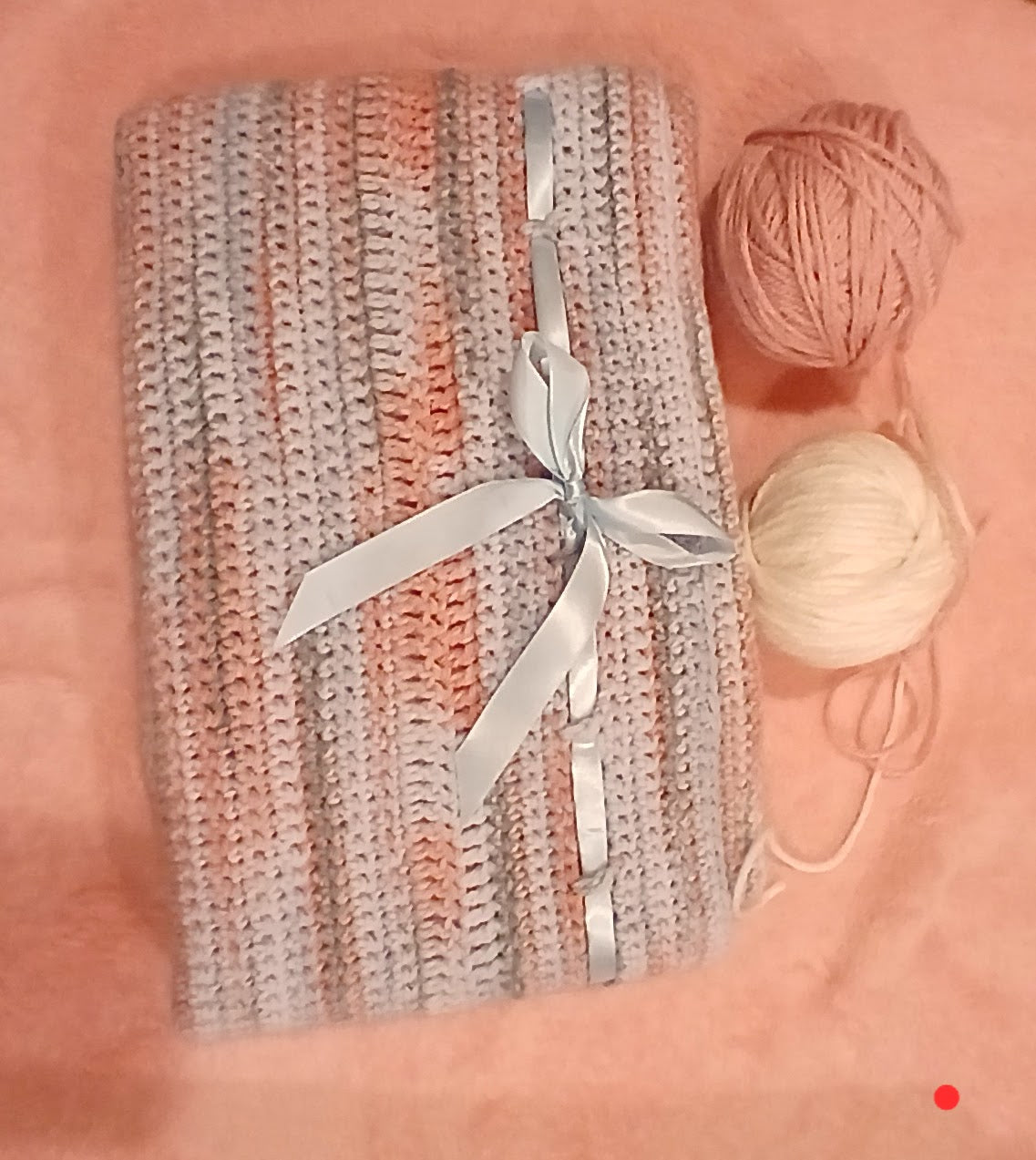 Pastel Dreams Baby Blanket – An Heirloom Keepsake with Ribbon Detail