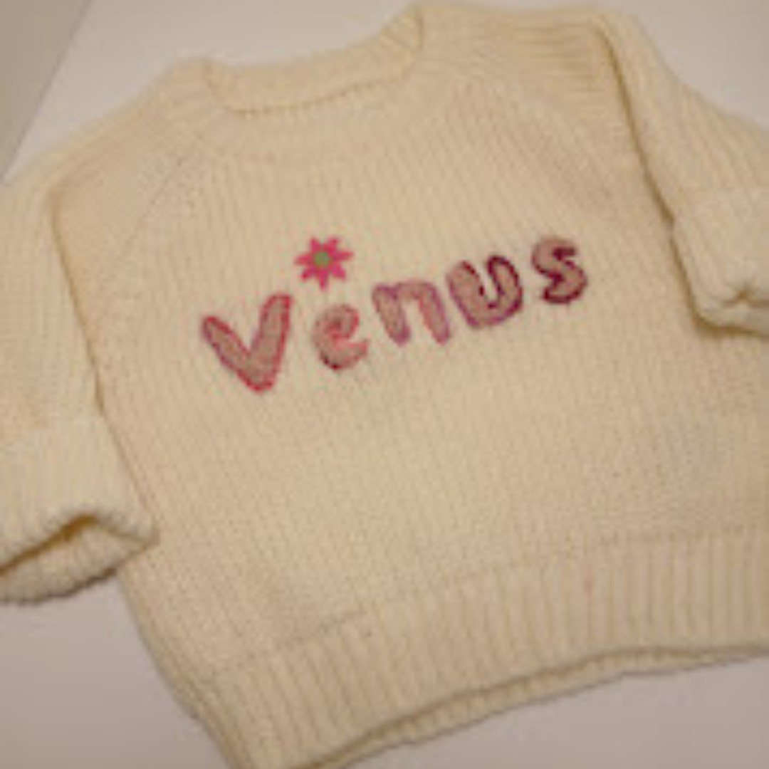 Personalized Baby & Toddler Sweater – Handmade Heirloom Gift