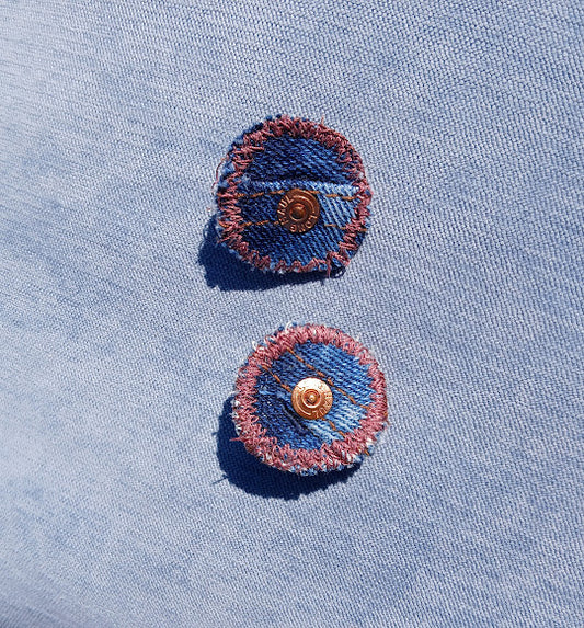 Denim Earrings