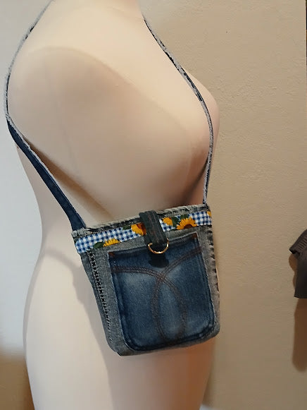 Handbag, Cross Body Bag, Made from Clean Recycled Jeans