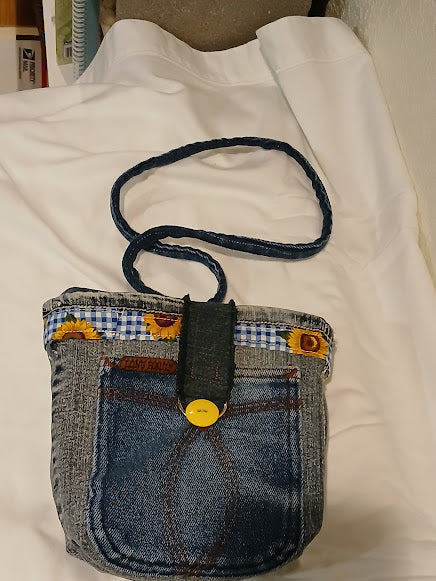 Handbag, Cross Body Bag, Made from Clean Recycled Jeans