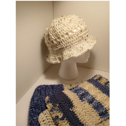 Hat and Scarf Set 03, crocheted in acrylic yarn,