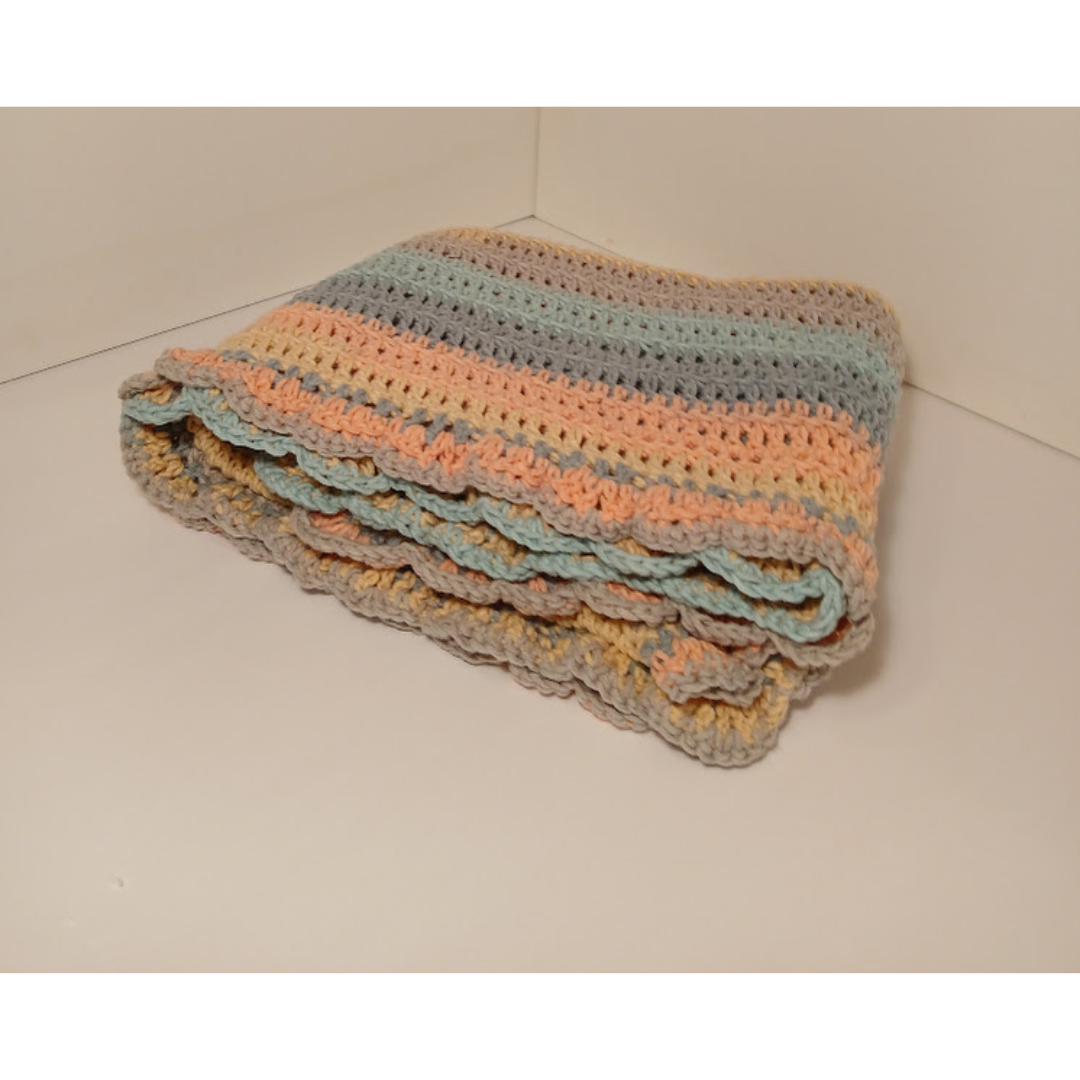 Handmade Baby Blanket, Hand Crocheted, Soft and Cozy Baby Shower Gift, Newborn Gift, Knitted,