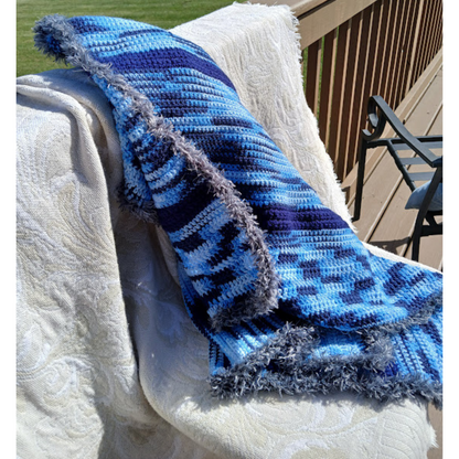 Handmade Sofa Throw, small blanket, hand crocheted