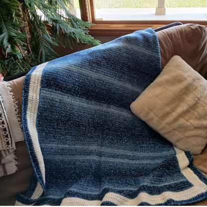 Handmade Sofa Throw, small blanket, hand crocheted