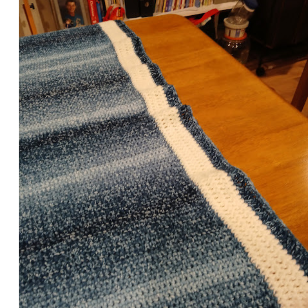 Handmade Sofa Throw, small blanket, hand crocheted